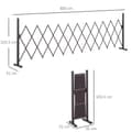 Miniatyrbillede 3 af 9: Saks Gitter, 35-300x31x103.5 cm, Brun