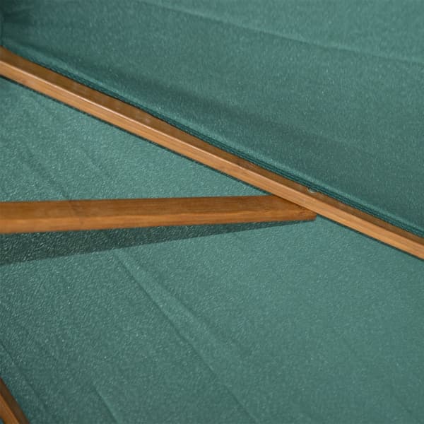 Patio Paraply, Ø270x250 cm, Mørkegrøn