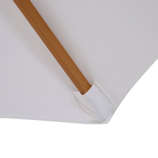Patio Paraply, 300x250 cm, Creme Hvid