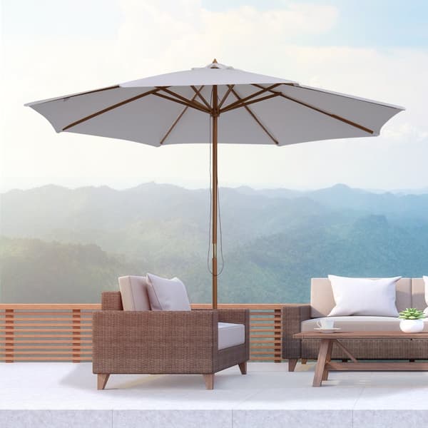 Patio Paraply, 300x250 cm, Creme Hvid