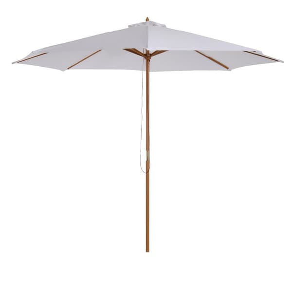 Patio Paraply, 300x250 cm, Creme Hvid