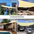 Miniatyrbild 4 av 9: Lollanda Solsegel – utomhusskydd som är vattentätt och UV-skyddande, lämpligt för trädgård, terrass, pool och camping