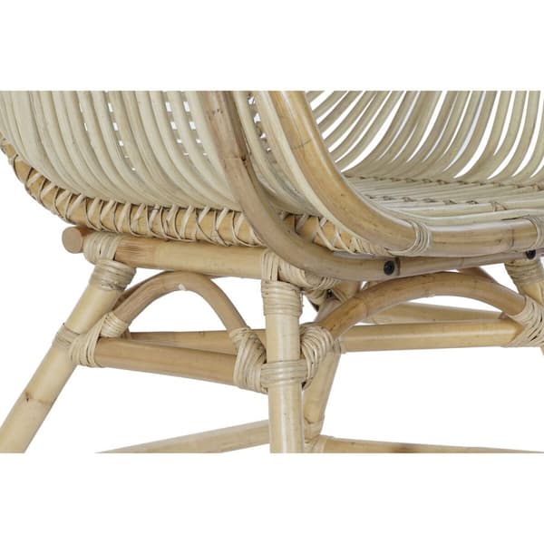Kerti szék DKD Home Decor Multicolour Naturell Rattan 61 x 58 x 92 cm 62 x 62 x 92 cm