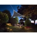 Miniatyrbild 2 av 4: Perel skuggduk solar border LEDs 3,6 meter antracit polyester