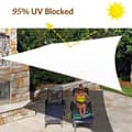 Miniatyrbillede 2 af 7: Lollanda vandtæt udendørs trekantet solsejl – UV-beskyttende solnet, velegnet til camping, have, terrasse og pool