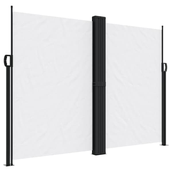 Infällbar sidomarkis vit 180x1000 cm