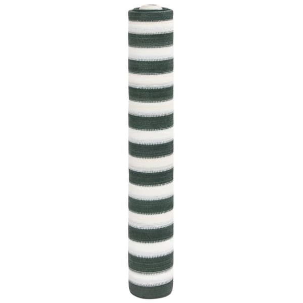 Insynsskyddsnät grön och vit 1,2x10 m HDPE 75 g/m²