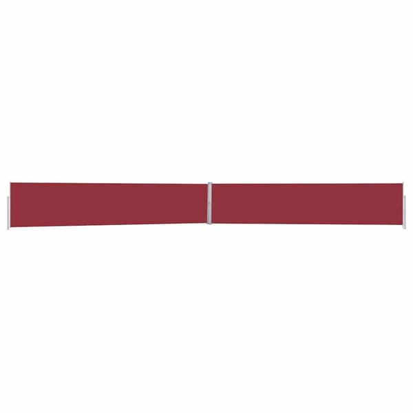 Infällbar sidomarkis 170x1200 cm röd