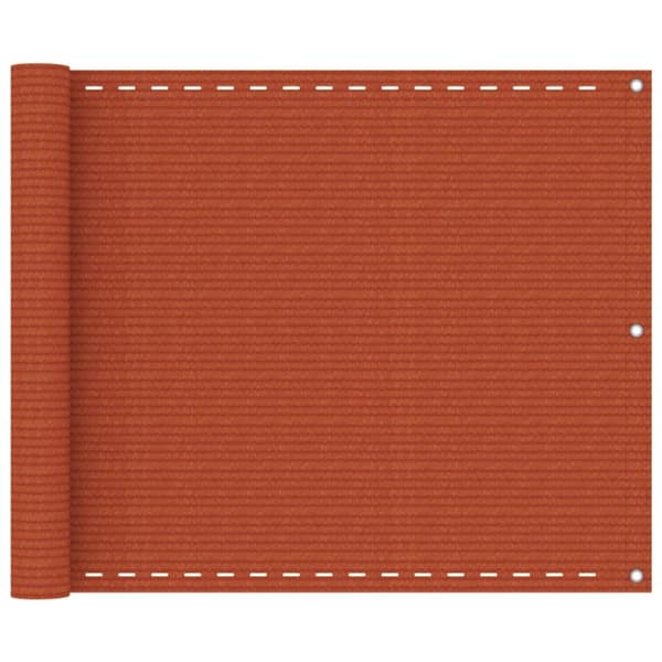 Balkongskärm orange 75x600 cm HDPE