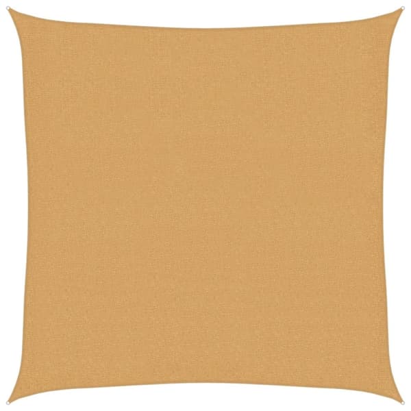 Solsegel 160 g/m² fyrkantig sand 2x2 m HDPE