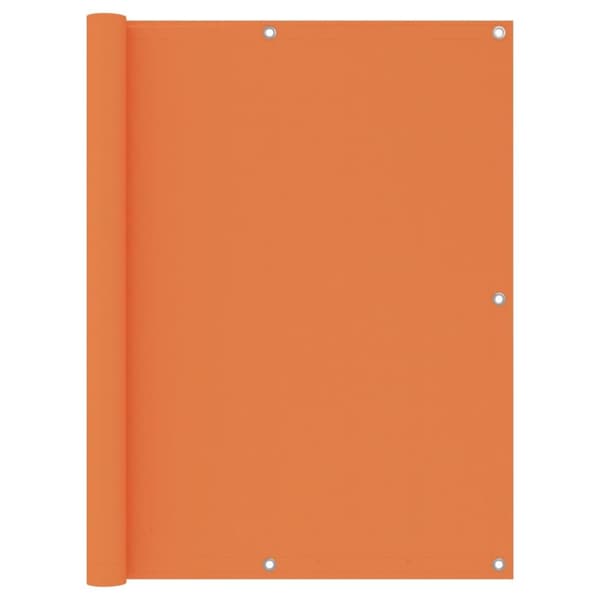 Balkongskärm orange 120x500 cm oxfordtyg