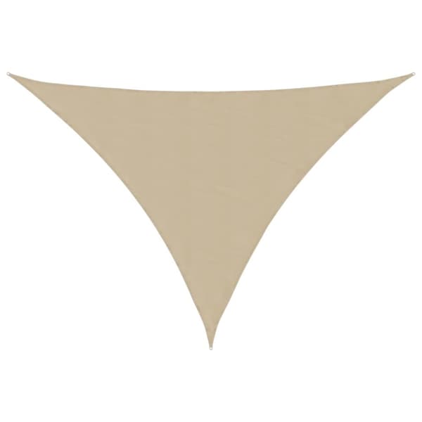 Solsegel oxfordtyg trekantigt 3x4x4 m beige