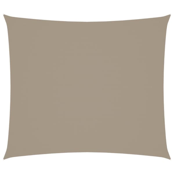 Solsegel oxfordtyg rektangulärt 2,5x3 m taupe