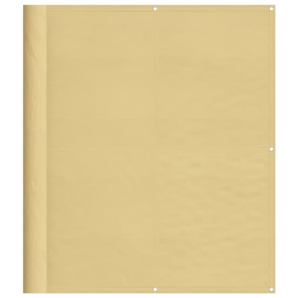 Balkongskärm sand 120x500 cm 100% polyester oxford