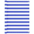 Miniatyrbild 1 av 2: Balkongskärm blå och vit 120x500 cm HDPE