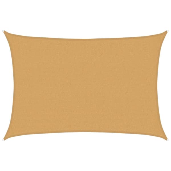 Solsegel 160 g/m² rektangulär sand 2,5x4 m HDPE