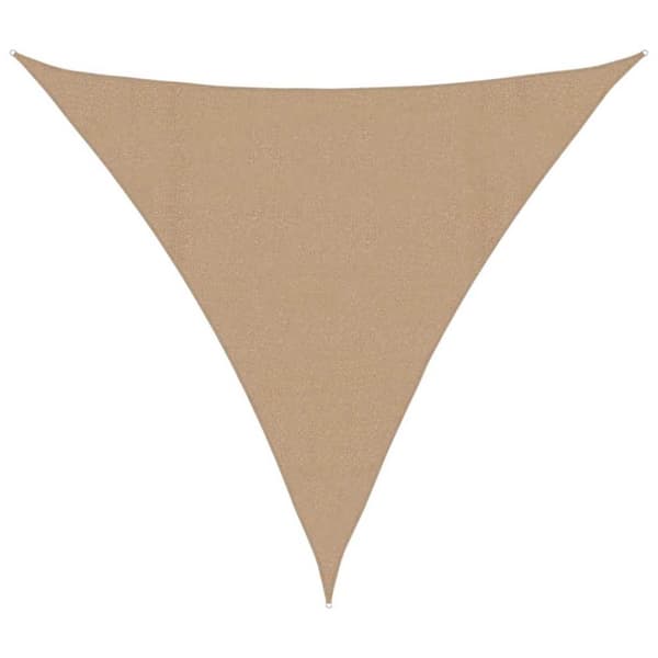 Solsegel 160 g/m² taupe 4,5x4,5x4,5 m HDPE