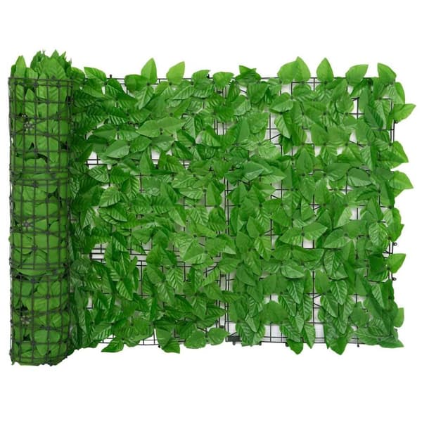 Balkongskärm gröna blad 300x75 cm