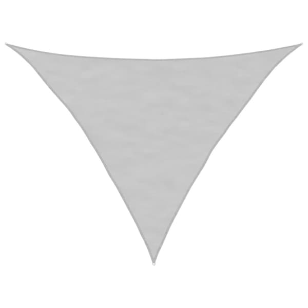 Solsegel ljusgrå 3x3x4,24 m 100% polyesteroxford