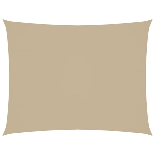 Solsegel oxfordtyg rektangulärt 2x3,5 m beige