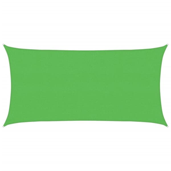 Solsegel 160 g/m² rektangulär ljusgrön 2x3,5 m HDPE