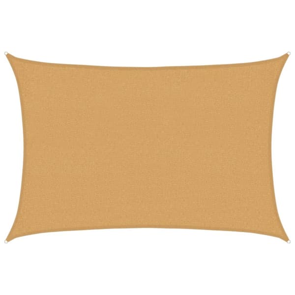 Solsegel 160 g/m² rektangulär sand 2x3 m HDPE