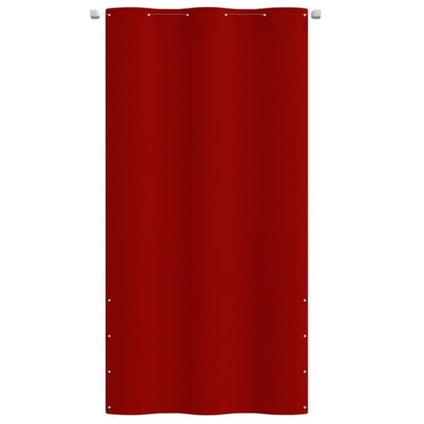 Balkongskärm röd 120x240 cm oxfordtyg