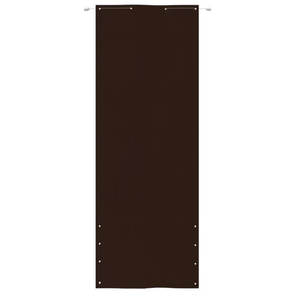 Balkongskärm brun 80x240 cm oxfordtyg