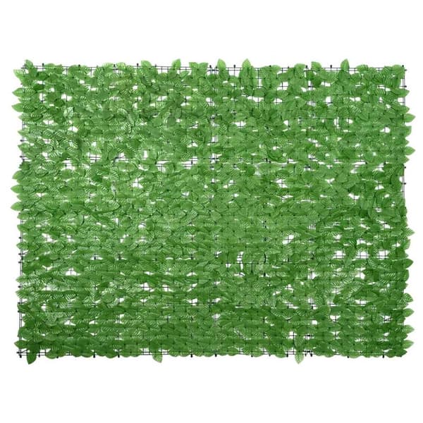 Balkongskärm gröna blad 200x150 cm