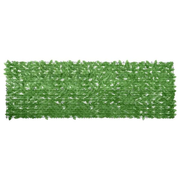 Balkongskärm gröna blad 300x100 cm