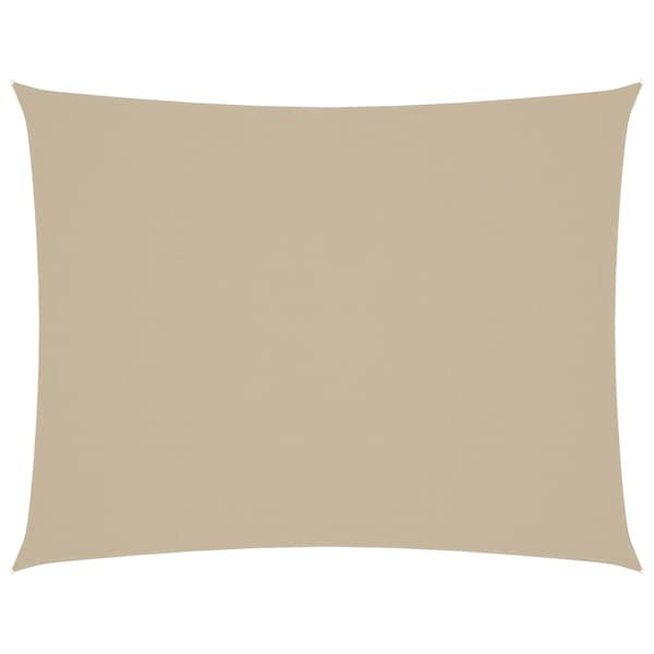 Solsegel oxfordtyg rektangulärt 3x4,5 m beige