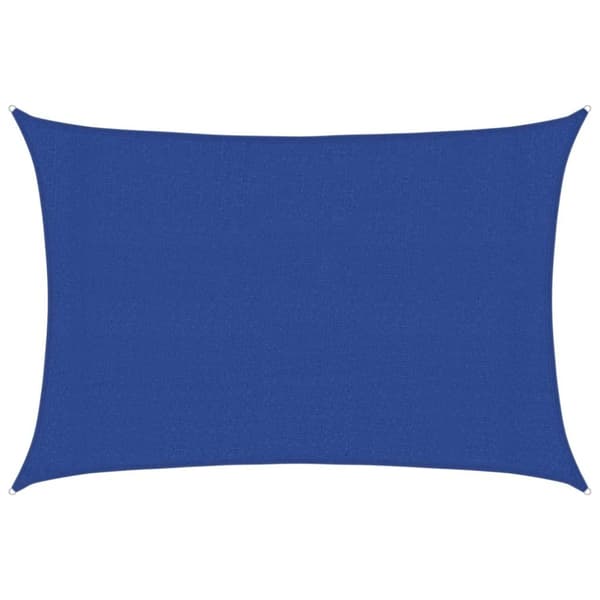 Solsegel 160 g/m² rektangulär blå 3x5 m HDPE