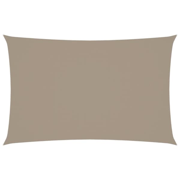 Solsegel oxfordtyg rektangulärt 2x5 m taupe