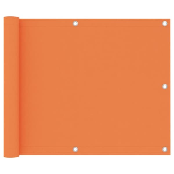 Balkongskärm orange 75x500 cm oxfordtyg