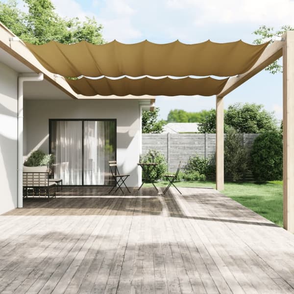 Markis vertikal beige 300x360 cm oxfordtyg