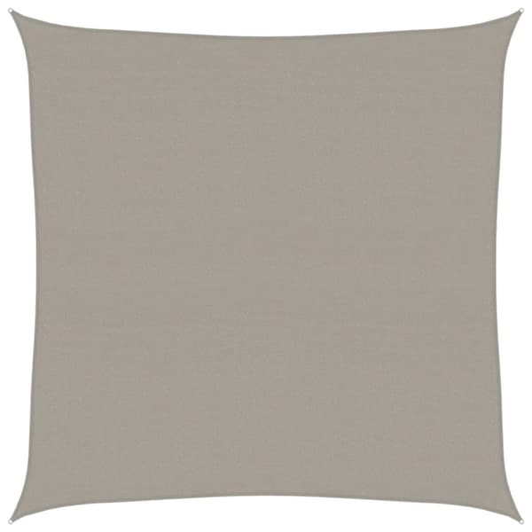 Solsegel 160 g/m² fyrkantig ljusgrå 4,5x4,5 m HDPE