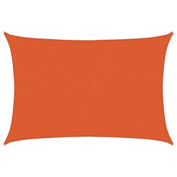Solsegel 160 g/m² rektangulär orange 4x5 m HDPE