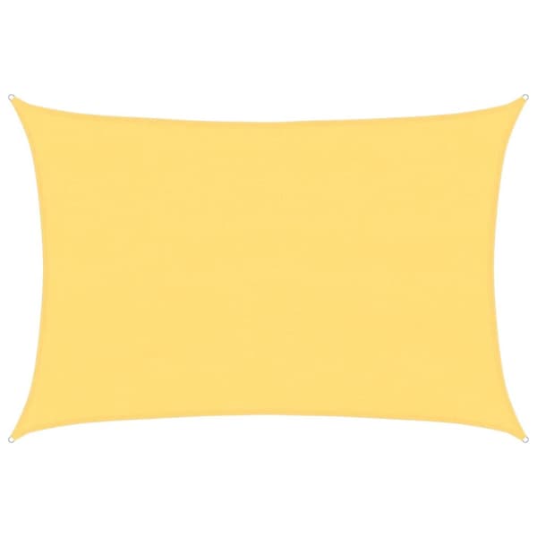 Solskärmssegel HDPE rektangulärt 4 x 6 m beige