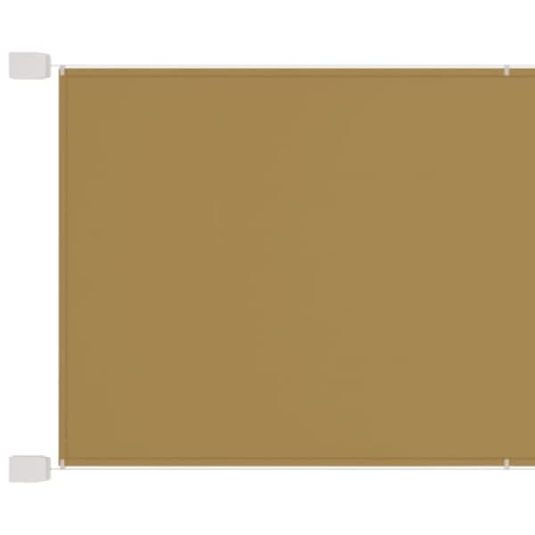 Markis vertikal beige 140x1200 cm oxfordtyg