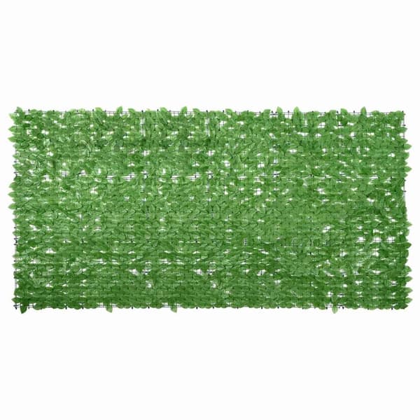 Balkongskärm gröna blad 300x150 cm
