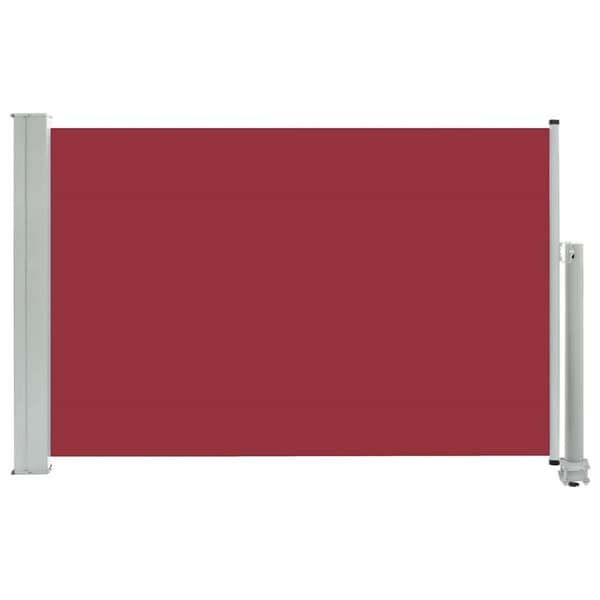 Infällbar sidomarkis 60x300 cm röd