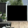 Miniatyrbild 1 av 2: Infällbar sidomarkis 140x500 cm svart