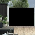 Miniatyrbild 1 av 2: Infällbar sidomarkis 120x500 cm svart