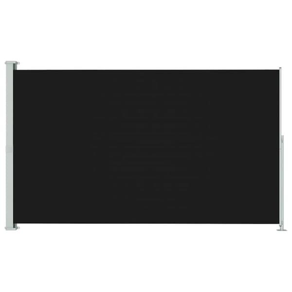 Infällbar sidomarkis 180x300 cm svart