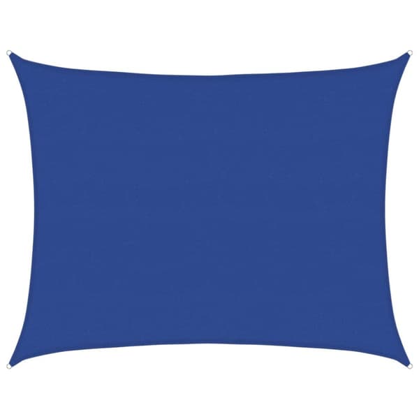 Solsegel 160 g/m² rektangulär blå 6x8 m HDPE