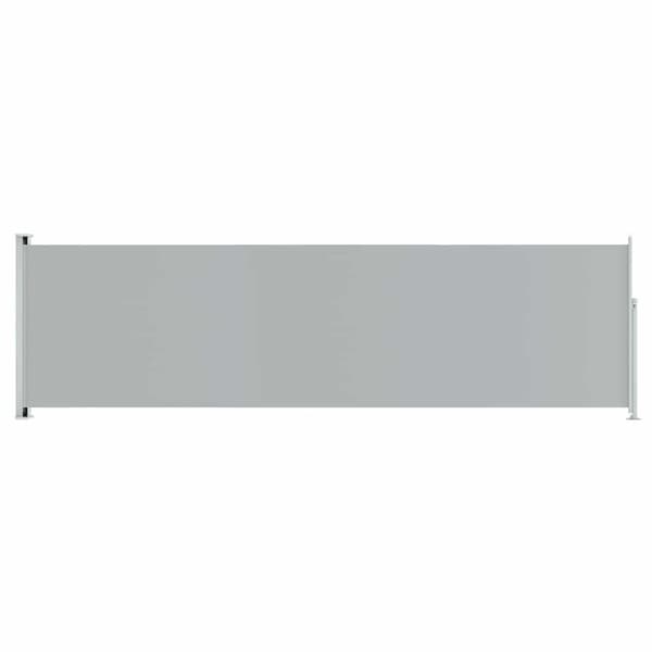 Infällbar sidomarkis 180x600 cm grå