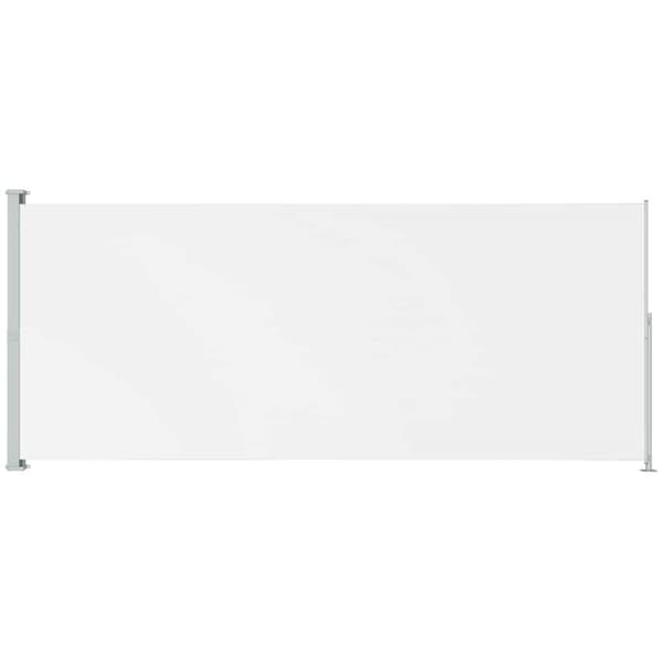 Infällbar sidomarkis 220x500 cm gräddvit