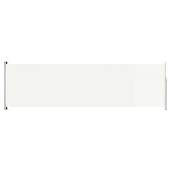 Infällbar sidomarkis 180x600 cm gräddvit