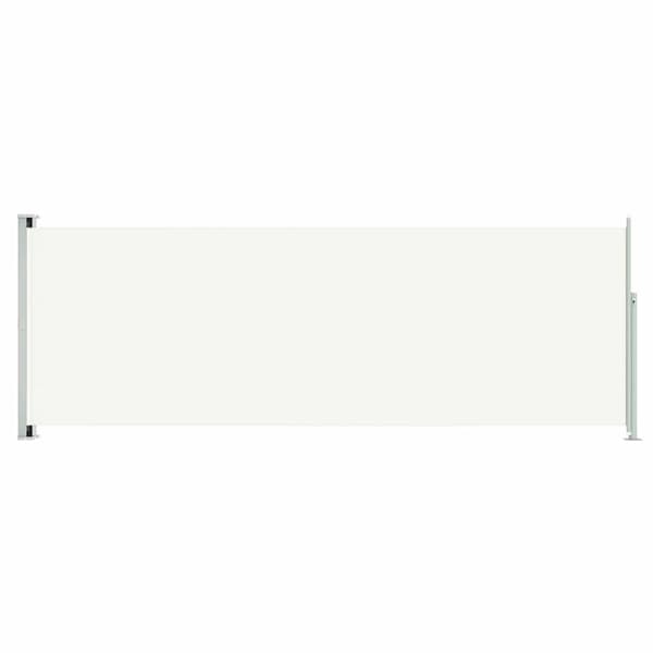 Infällbar sidomarkis 220x600 cm gräddvit