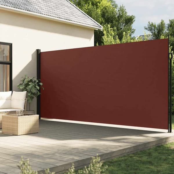Indragbar sidomarkis brun 220x300 cm